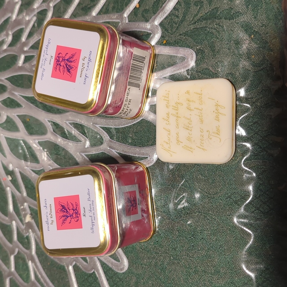 Mother,a Shea whipped Shea Butter Rose 2 2 oz Tin Oraganic Natjural Skin,hair